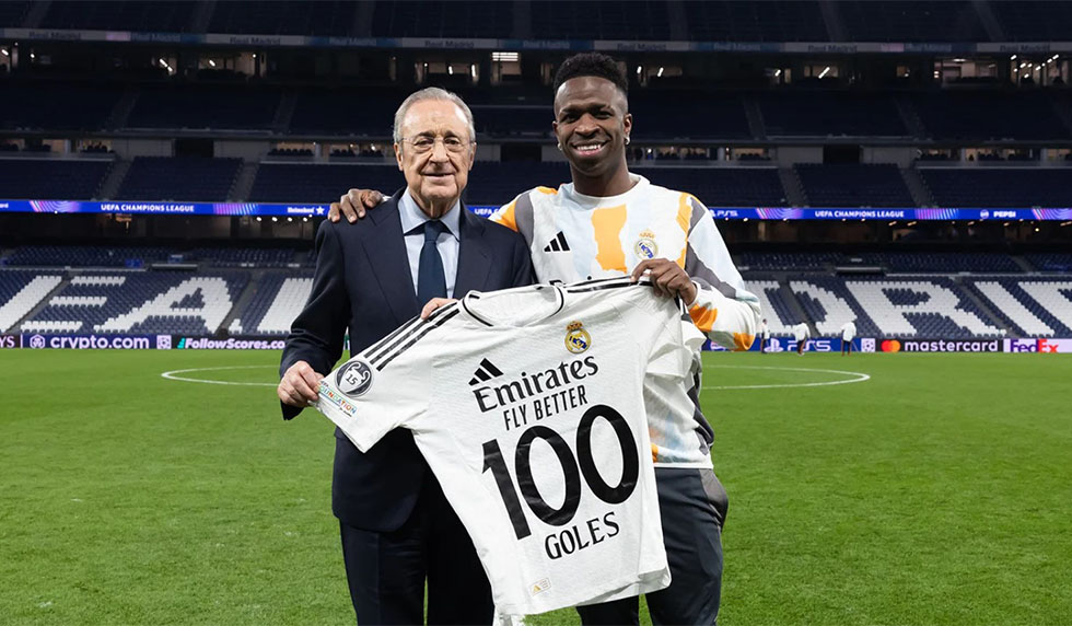 Vinicius Junior llegó a 100 goles con el Real Madrid