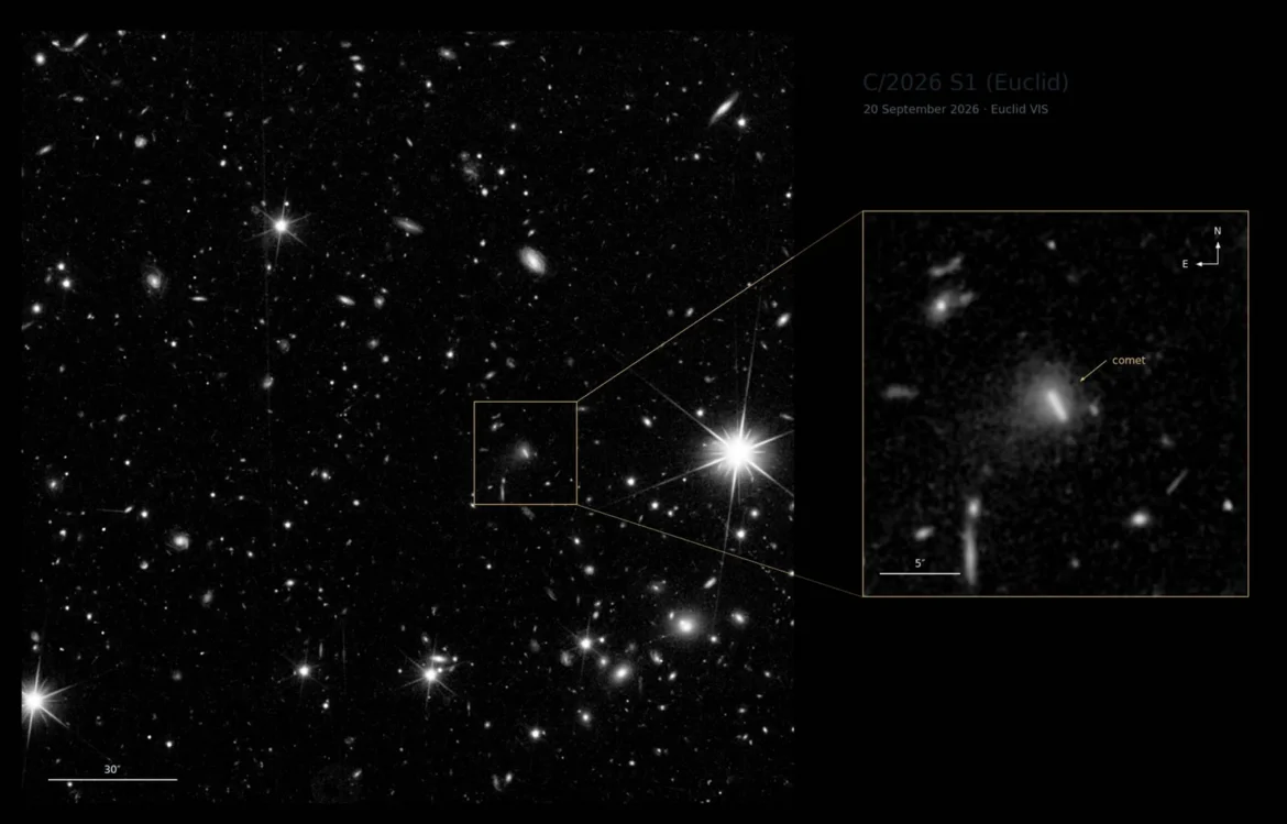 Descubren nuevo cometa a 1.300 millones de kilómetros de la Tierra